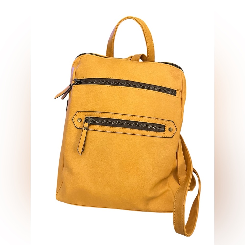 Fall Vibes Backpack! A smart shade of yellow for Fall or anytime of year.